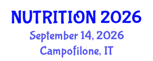 International Nutrition Research Conference (NUTRITION) September 14, 2026 - Campofilone, Italy