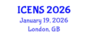 International Conference on Environment and Natural Science (ICENS) January 19, 2026 - London, United Kingdom