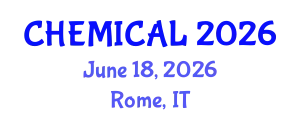 International Experts Summit on Catalysis and Chemical Engineering (CHEMICAL) June 18, 2026 - Rome, Italy
