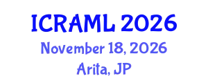 International Conference on Robotics, AI and Machine Learning (ICRAML) November 18, 2026 - Arita, Japan