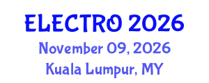 Global Forum on Electrical, Electronics & Communication Engineering (ELECTRO) November 09, 2026 - Kuala Lumpur, Malaysia