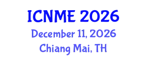 International Conference on Nanomaterials and Materials Engineering (ICNME) December 11, 2026 - Chiang Mai, Thailand