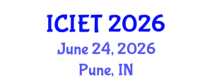 International Conference on Innovative Engineering Technologies (ICIET) June 24, 2026 - Pune, India