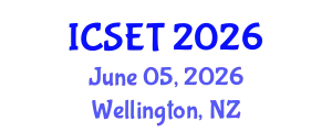 International Conference on Science, Engineering & Technology (ICSET) June 05, 2026 - Wellington, New Zealand