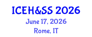 International Conference on Education, Humanities & Social Sciences June 17, 2026 - Rome, Italy