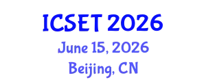 International Conference on Science, Engineering & Technology (ICSET) June 15, 2026 - Beijing, China