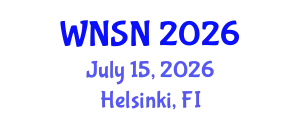 Symposium on World Nano Science and Nanotechnology (WNSN) July 15, 2026 - Helsinki, Finland