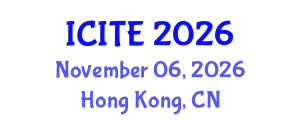 International Conference on Intelligent Transportation Engineering (ICITE) November 06, 2026 - Hong Kong, China