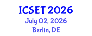International Conference on Science, Engineering & Technology (ICSET) July 02, 2026 - Berlin, Germany