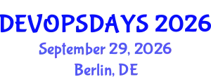 Devopsdays (DEVOPSDAYS) September 29, 2026 - Berlin, Germany