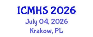 International Conference on Medical & Health Science (ICMHS) July 04, 2026 - Krakow, Poland