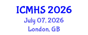 International Conference on Medical & Health Science (ICMHS) July 07, 2026 - London, United Kingdom