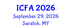 International Conference on Fisheries and Aquaculture (ICFA) September 29, 2026 - Saratok, Malaysia