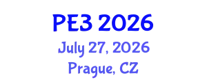 International Conference on Electrical and Electronics Engineering (PE3) July 27, 2026 - Prague, Czechia