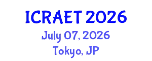 International Conference on Recent Advances in Engineering and Technology (ICRAET) July 07, 2026 - Tokyo, Japan