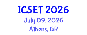 International Conference on Science, Engineering & Technology (ICSET) July 09, 2026 - Athens, Greece