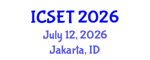 International Conference on Science, Engineering & Technology (ICSET) July 12, 2026 - Jakarta, Indonesia