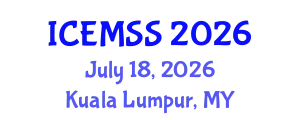 International Conference on Economics, Management and Social Study (ICEMSS) July 18, 2026 - Kuala Lumpur, Malaysia