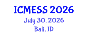 International Conference on Management, Economics & Social Science (ICMESS) July 30, 2026 - Bali, Indonesia