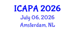 International Conference on Arts and Performing Arts (ICAPA) July 06, 2026 - Amsterdam, Netherlands