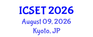 International Conference on Science, Engineering & Technology (ICSET) August 09, 2026 - Kyoto, Japan
