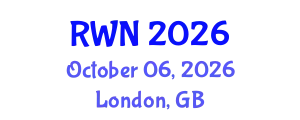 Resilience World Nexus (RWN) October 06, 2026 - London, United Kingdom