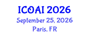 International Conference on Artificial Intelligence (ICOAI) September 25, 2026 - Paris, France