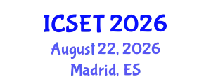 International Conference on Science, Engineering & Technology (ICSET) August 22, 2026 - Madrid, Spain