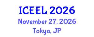 International Conference on Education and E-Learning (ICEEL) November 27, 2026 - Tokyo, Japan