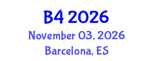 Blood-Brain Barrier Conference (B4) November 03, 2026 - Barcelona, Spain