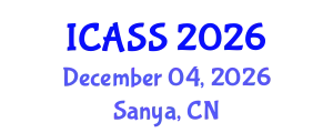 Int'l Conference on Astrophysics and Space Science December 04, 2026 - Sanya, China