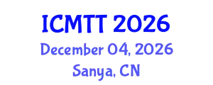 Int'l Conference on Microwave and Terahertz Technology December 04, 2026 - Sanya, China