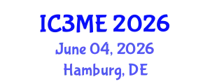International Conferences on Mining, Metallurgy, and Materials Engineering (IC3ME) June 04, 2026 - Hamburg, Germany