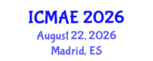 International Conference on Mechanical and Aerospace Engineering (ICMAE) August 22, 2026 - Madrid, Spain