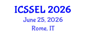 International Conference on Social Science, Education and Learning (ICSSEL) June 25, 2026 - Rome, Italy