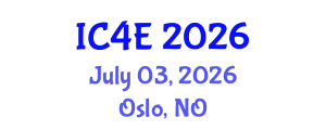 International Conference on E-Education, E-Business, E-Management and E-Learning (IC4E) July 03, 2026 - Oslo, Norway