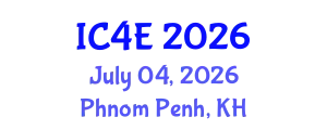 International Conference on E-Education, E-Business, E-Management and E-Learning (IC4E) July 04, 2026 - Phnom Penh, Cambodia