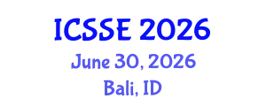 International Conference on Social Science and Economics (ICSSE) June 30, 2026 - Bali, Indonesia