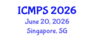 International conference on Medical and pharmaceutical Science (ICMPS) June 20, 2026 - Singapore, Singapore