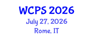 World Conference on Plant Science and Sustainable Agriculture (WCPS) July 27, 2026 - Rome, Italy