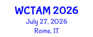 World Conference on  Traditional and Alternative Medicine July 27, 2026 - Rome, Italy