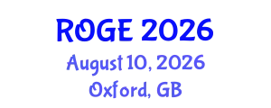 International Conference on Restructuring of the Global Economy (ROGE) August 10, 2026 - Oxford, United Kingdom