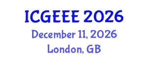 International Conference on Globalisation, Entrepreneurship, and Emerging Economies December 11, 2026 - London, United Kingdom