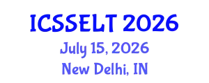 International Conference on Social Science, E-Education and New Learning Technologies (ICSSELT) July 15, 2026 - New Delhi, India