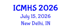 International Conferences on Medical and Health Science (ICMHS) July 15, 2026 - New Delhi, India