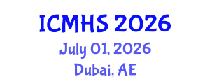 International Conferences on Medical and Health Science (ICMHS) July 01, 2026 - Dubai, United Arab Emirates