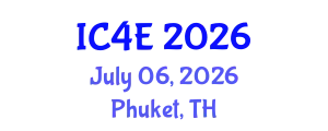 International Conference on E-Education, E-Business, E-Management and E-Learning (IC4E) July 06, 2026 - Phuket, Thailand