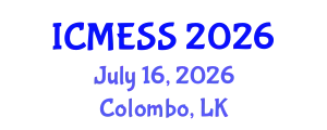International Conference on Management, Economics & Social Science (ICMESS) July 16, 2026 - Colombo, Sri Lanka