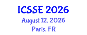 International Conference on Social Science and Economics (ICSSE - 2026) (ICSSE) August 12, 2026 - Paris, France
