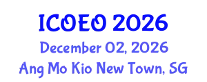 International Congress on Optics, Electronics, and Optoelectronics (ICOEO) December 02, 2026 - Ang Mo Kio New Town, Singapore